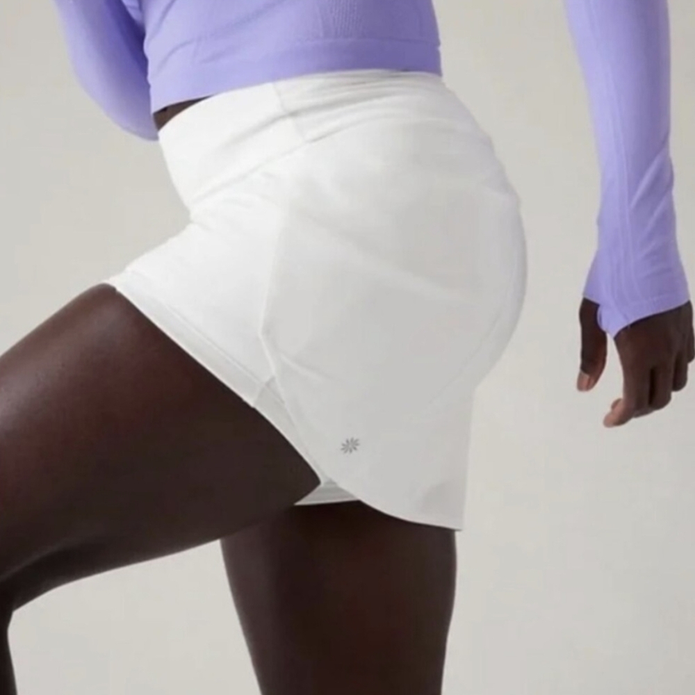 Athleta Run With It 16" White Skort Women's Size XS Tennis Running Golf - Picture 3 of 8